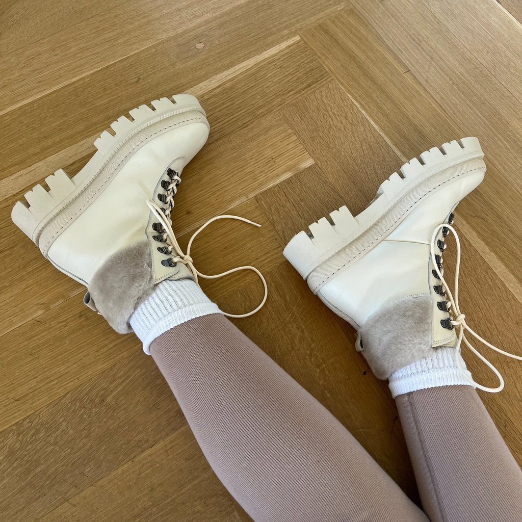 Moena - Oat Leather/Shearling