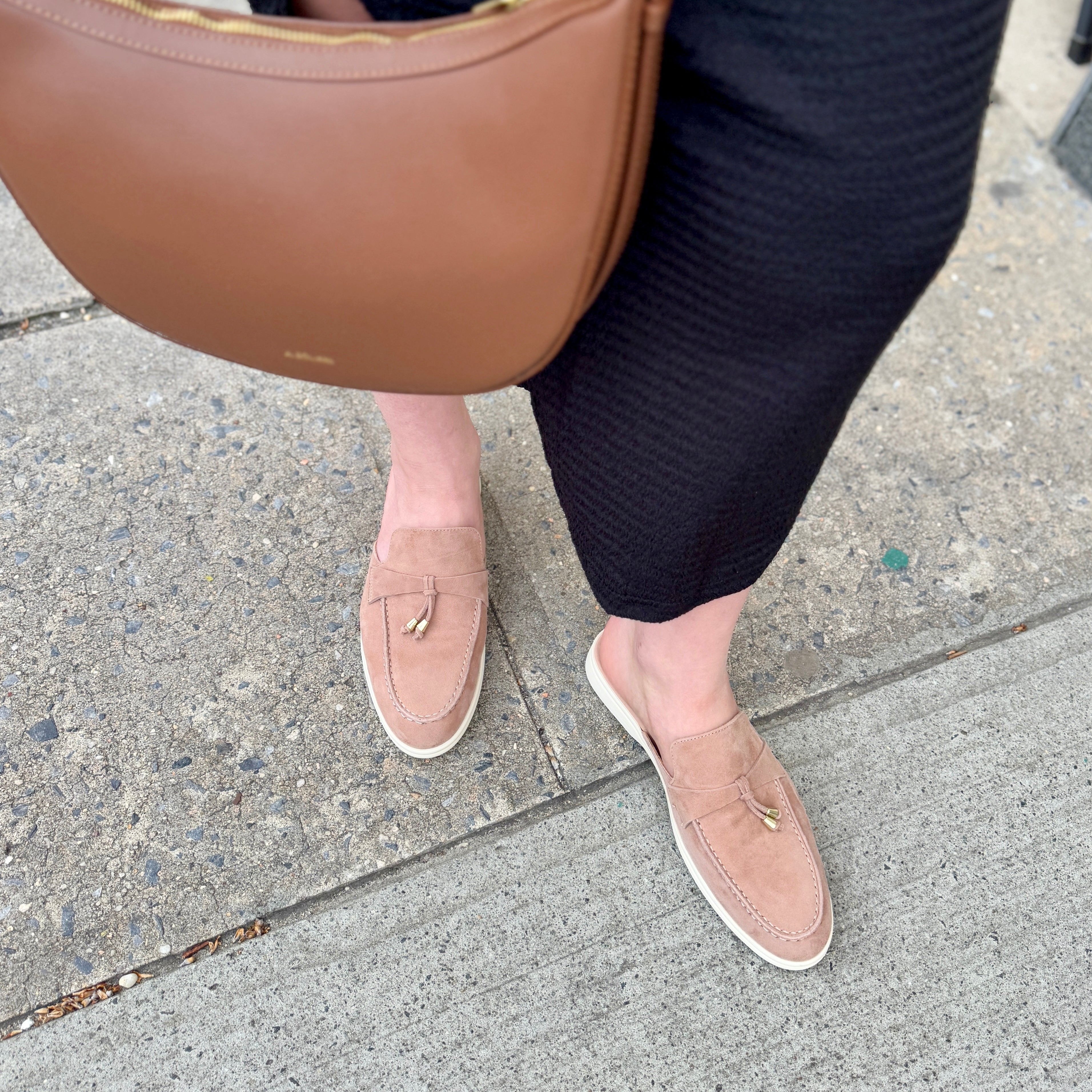 Lisa Slide Sneaker Tassels - Rose Wind