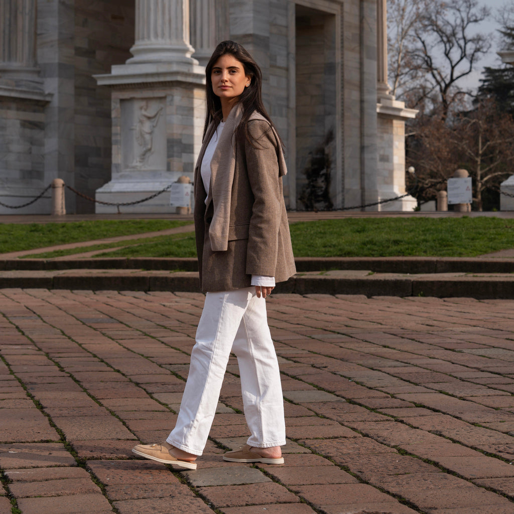 Lisa Slide Sneaker Tassels - Rose Wind