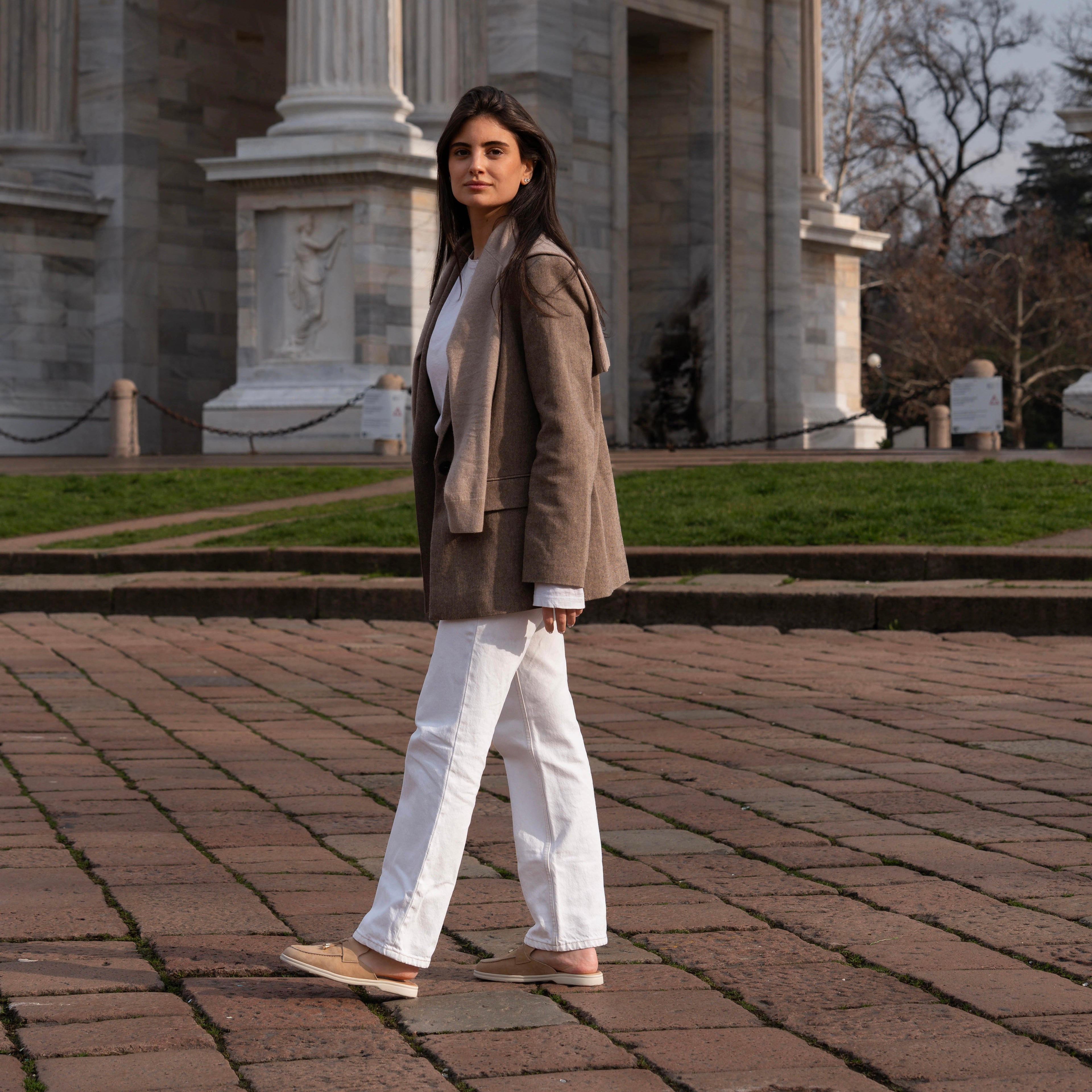 Lisa Slide Sneaker Tassels - Rose Wind