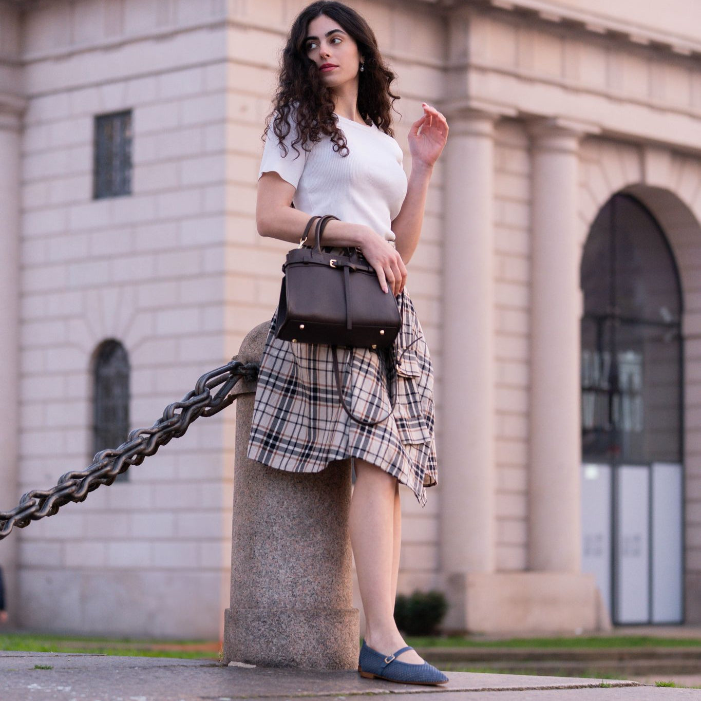 Cori - Perforated Dark Denim