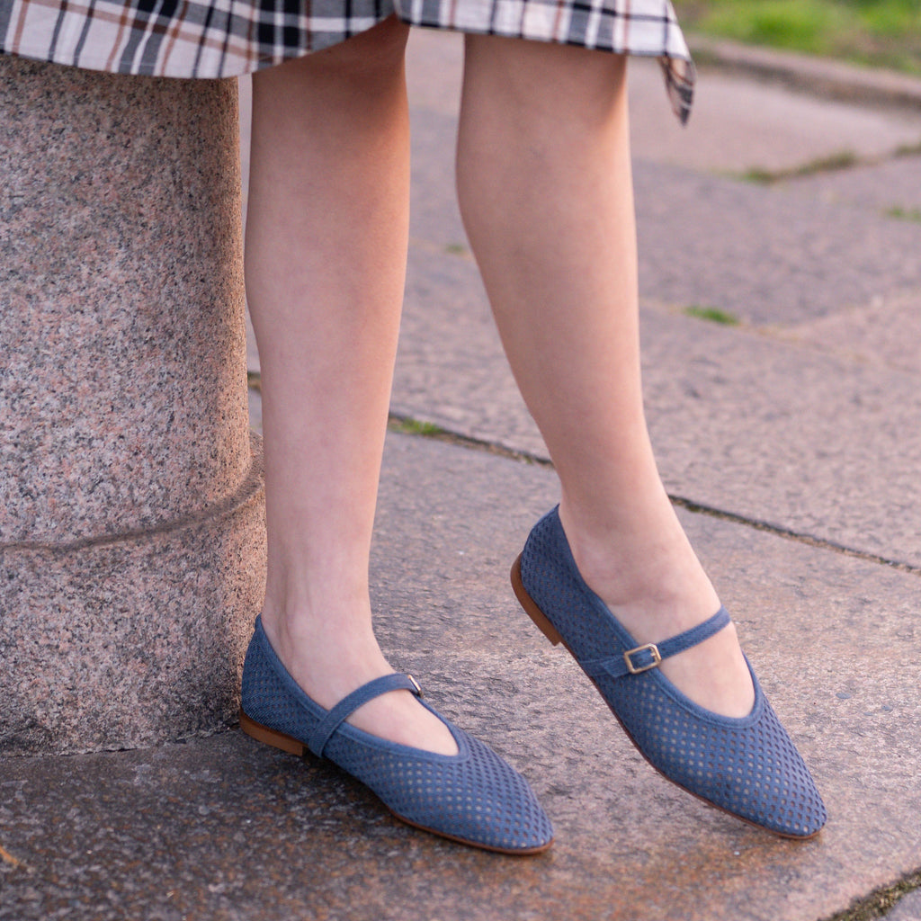 Cori - Perforated Dark Denim