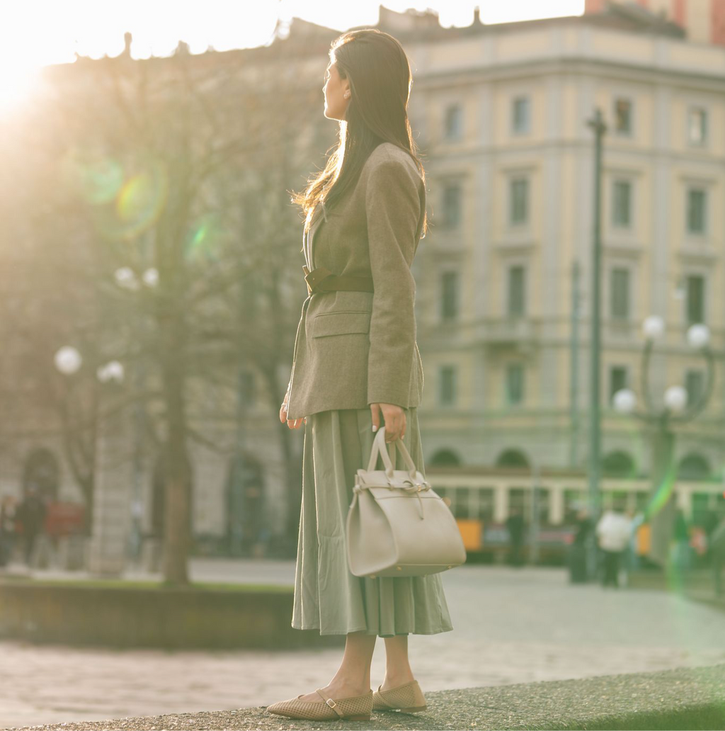 Cori - Perforated Sand Suede