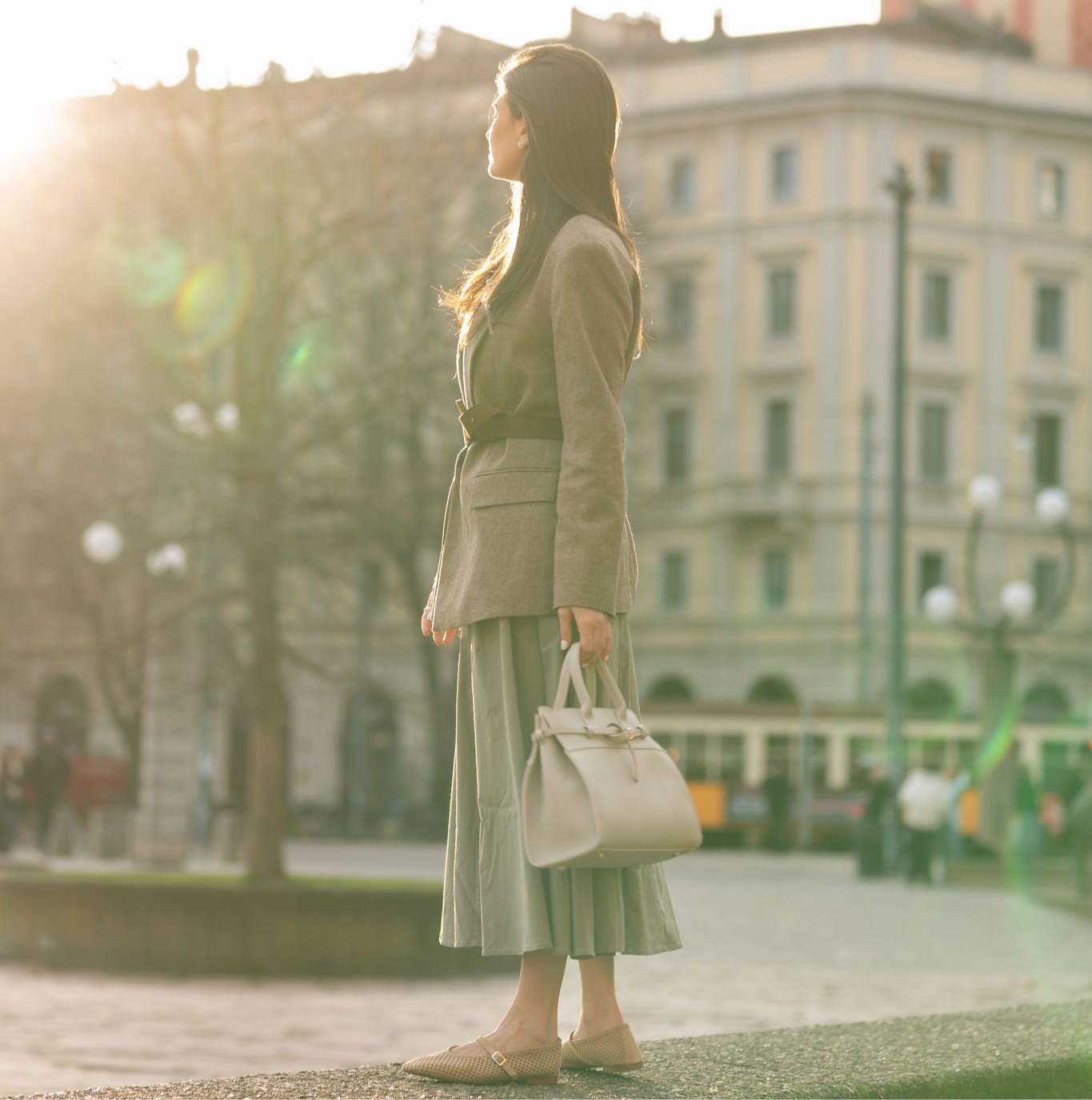 Cori - Perforated Sand Suede