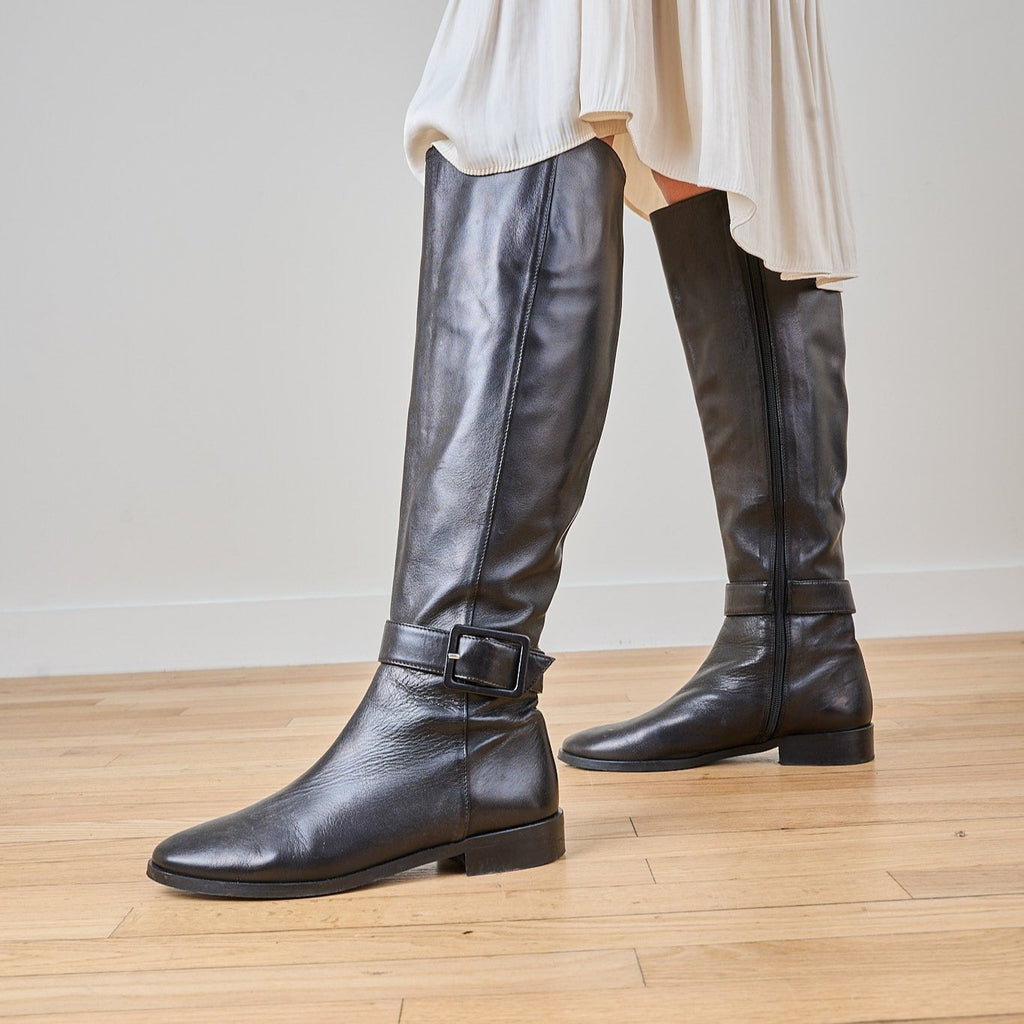 Andria  - Black Leather