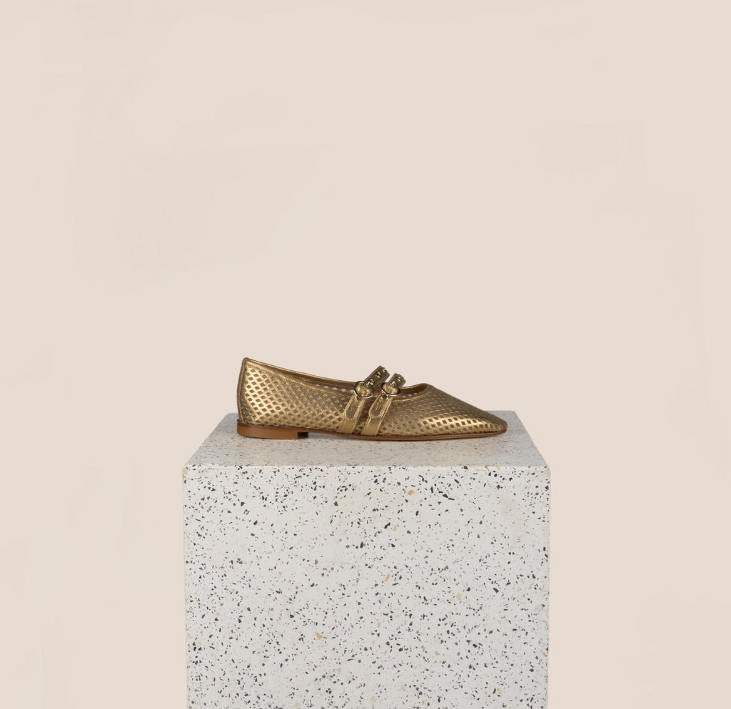 Como 2 Buckle  - Perforated Gold Foil