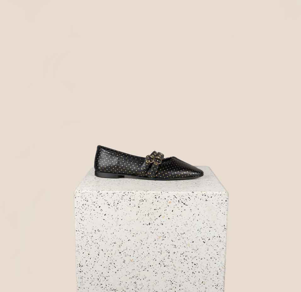 Como 2 Buckle -Dotted Gold