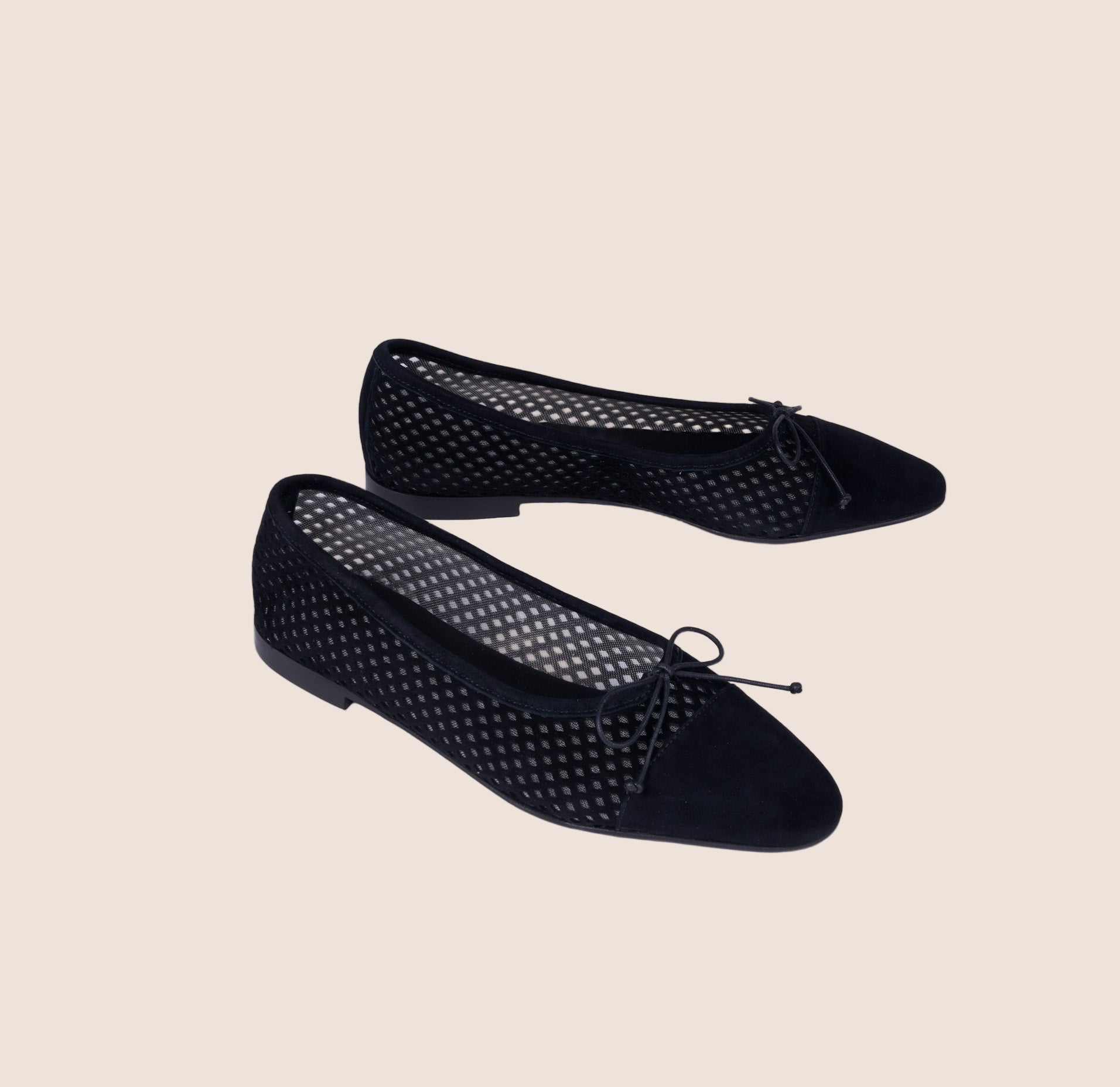 Como - Perforated Black Suede