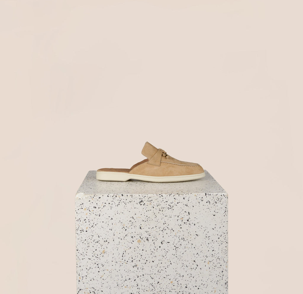 Lisa Slide Sneaker Tassels - Sand