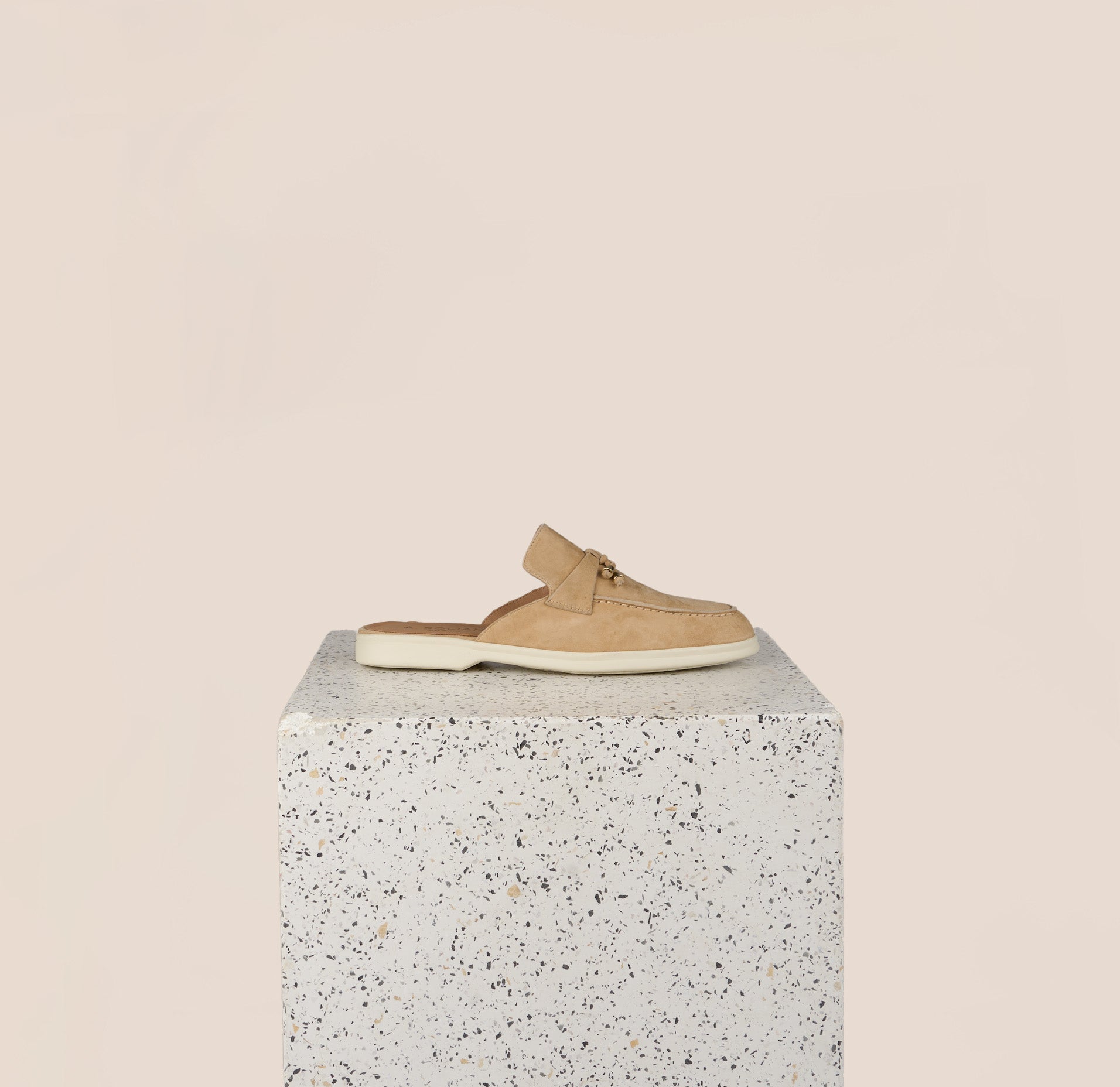 Lisa Slide Sneaker Tassels - Sand