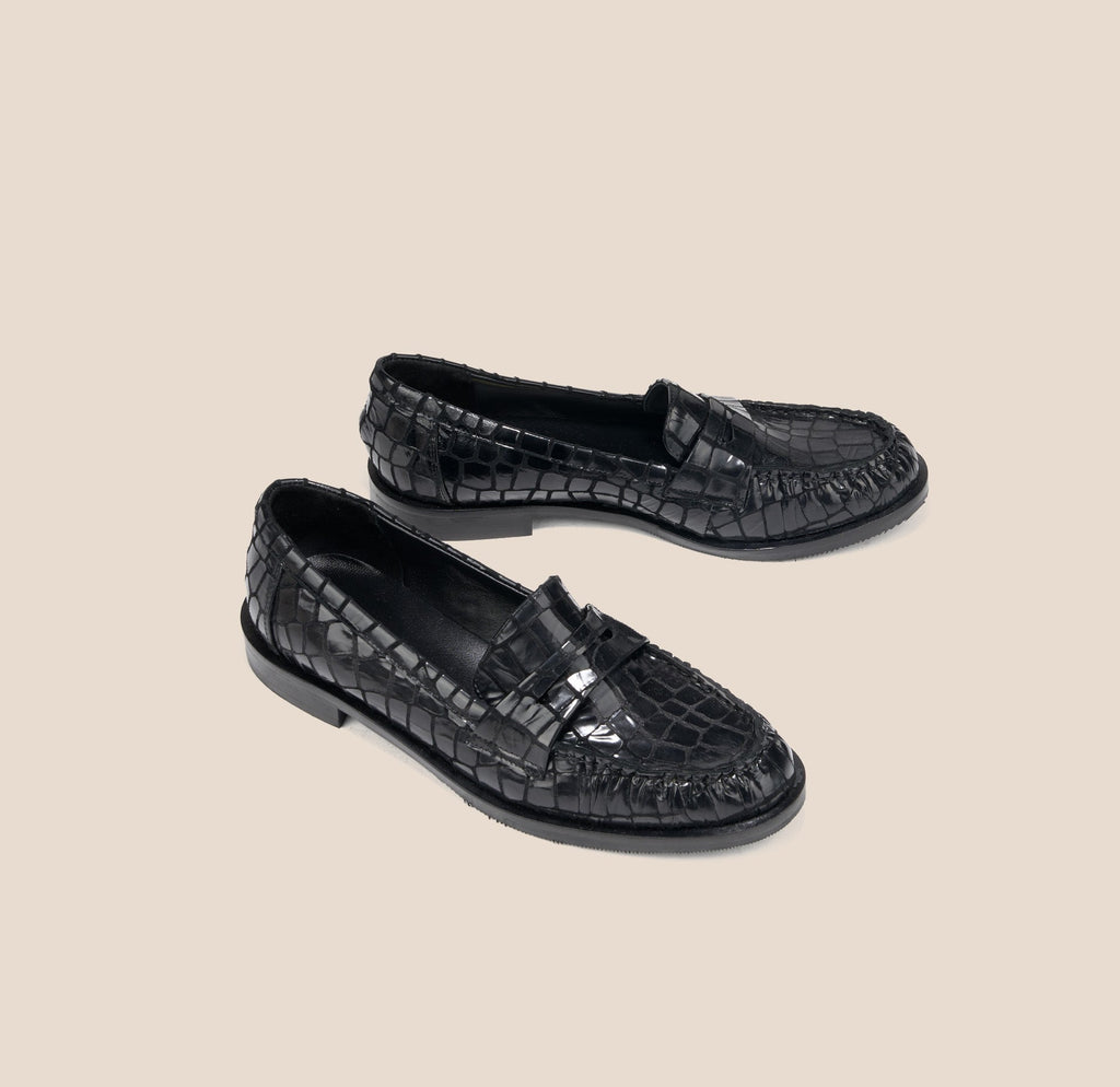 Lodi - Black Croc -Shipping between September 10th-17th