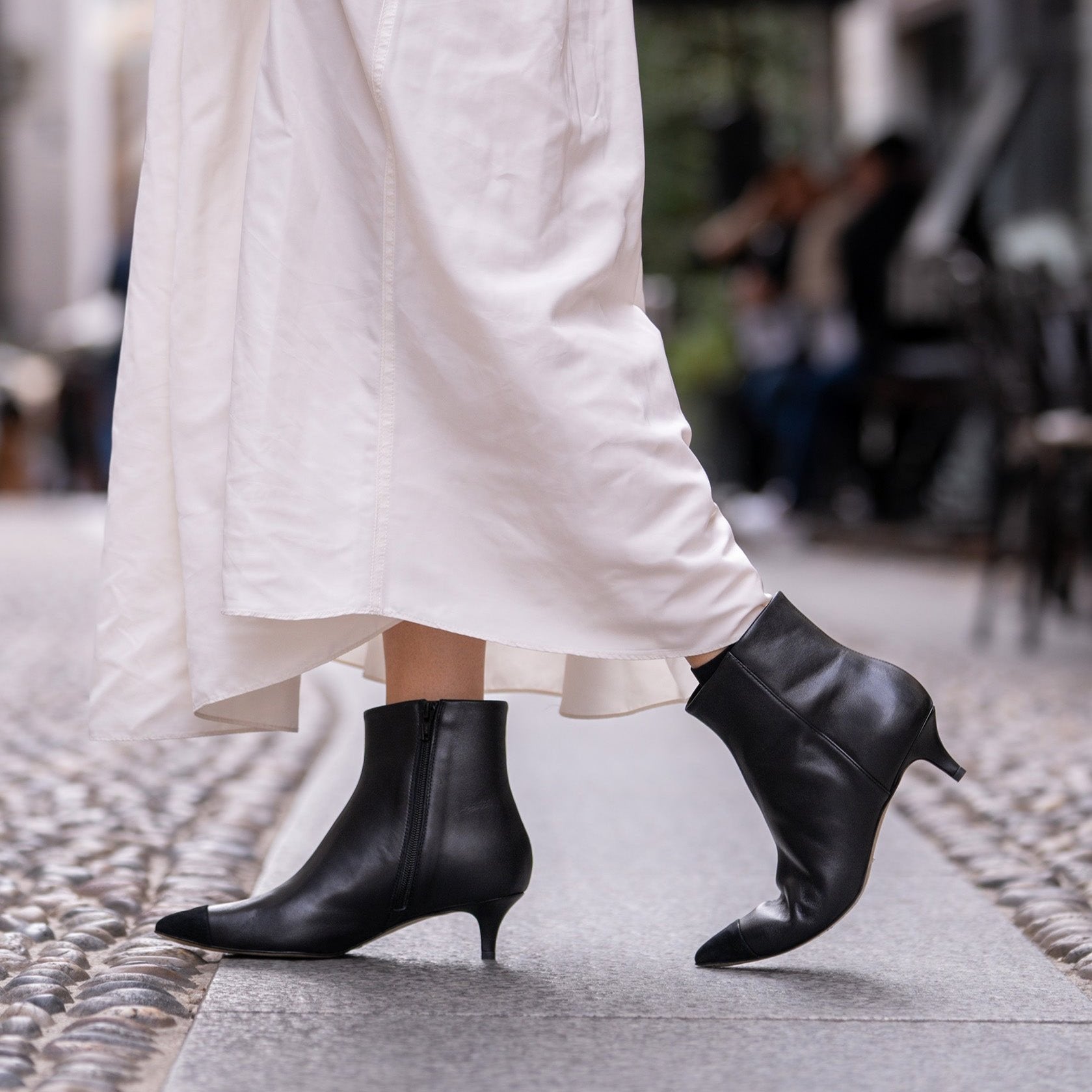 Mantova - Black Leather/ Black Suede