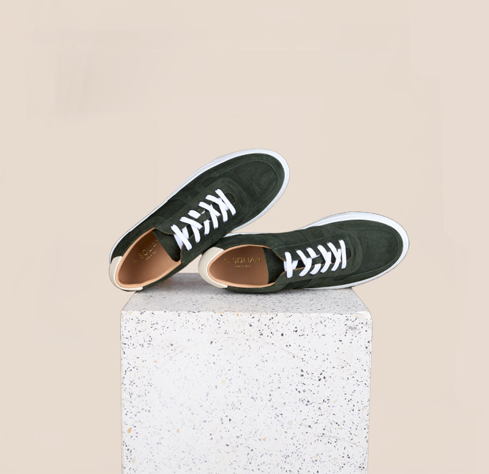 Palermo - Army Green Suede