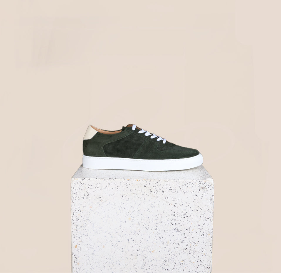 Palermo - Army Green Suede