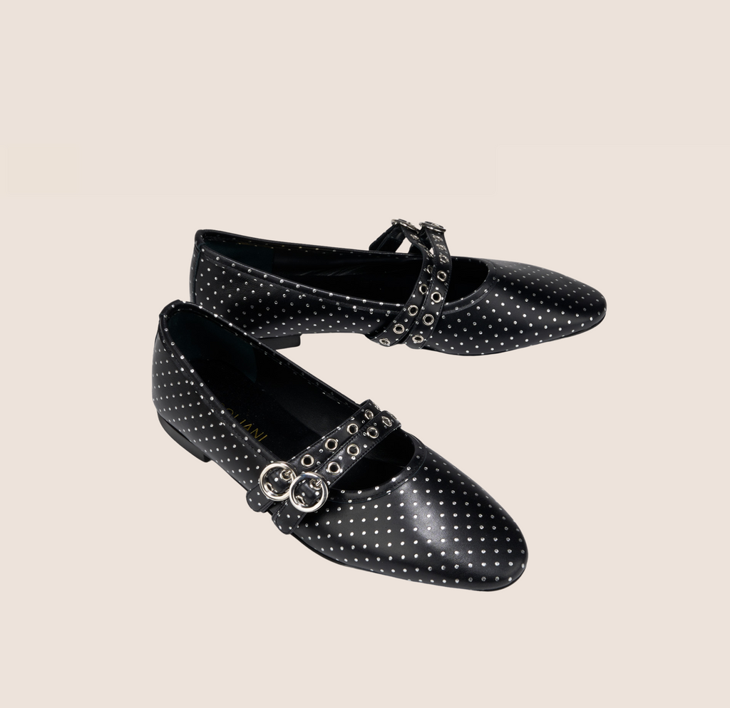 Como 2 Buckle -Dotted Silver