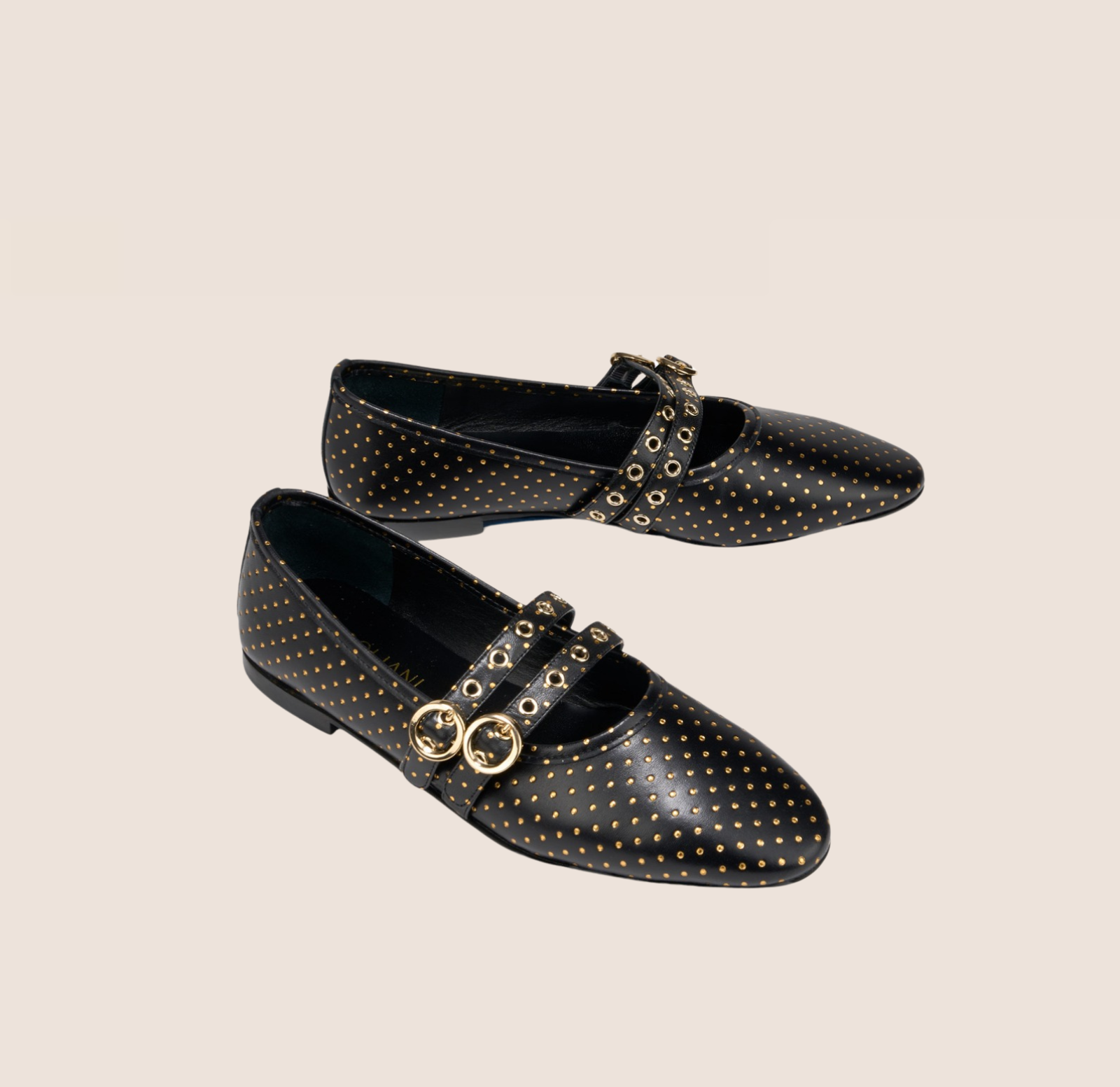 Como 2 Buckle -Dotted Gold