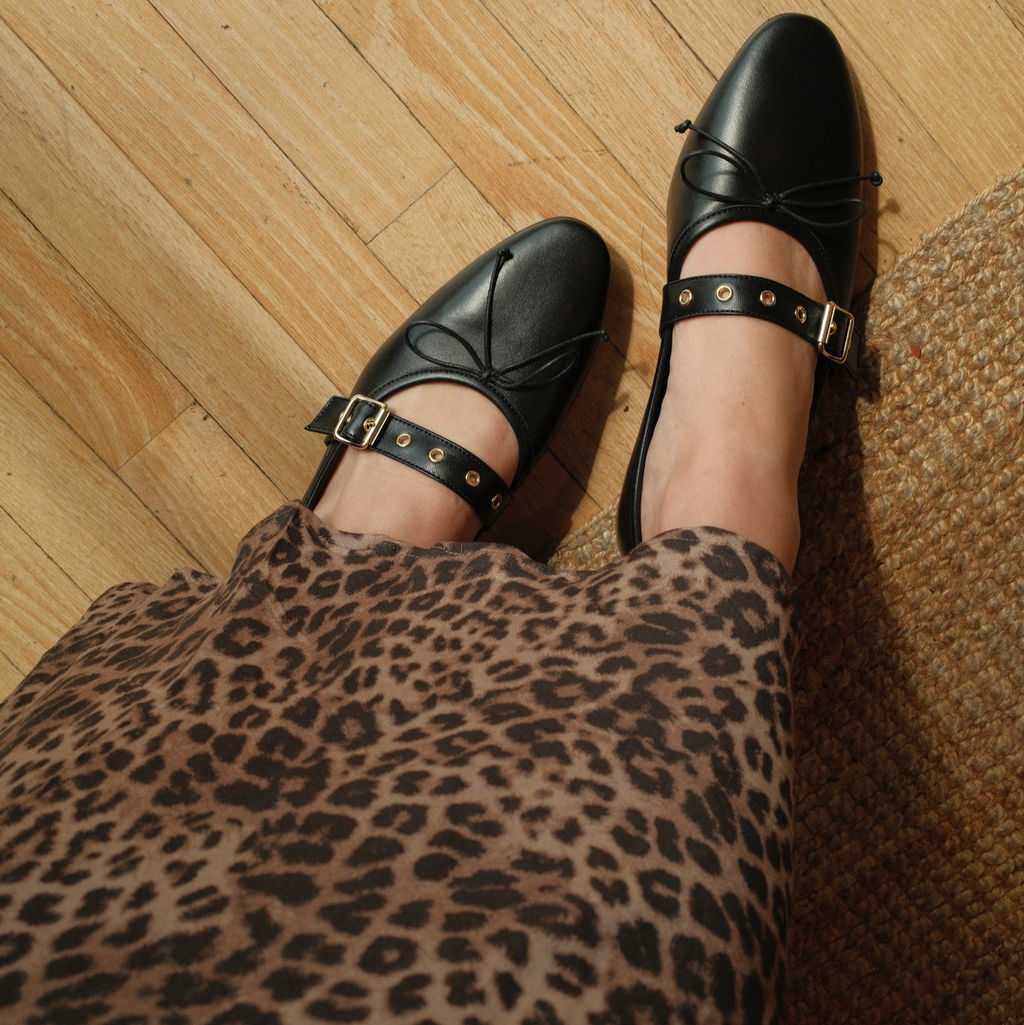 Como Buckle - Black Leather