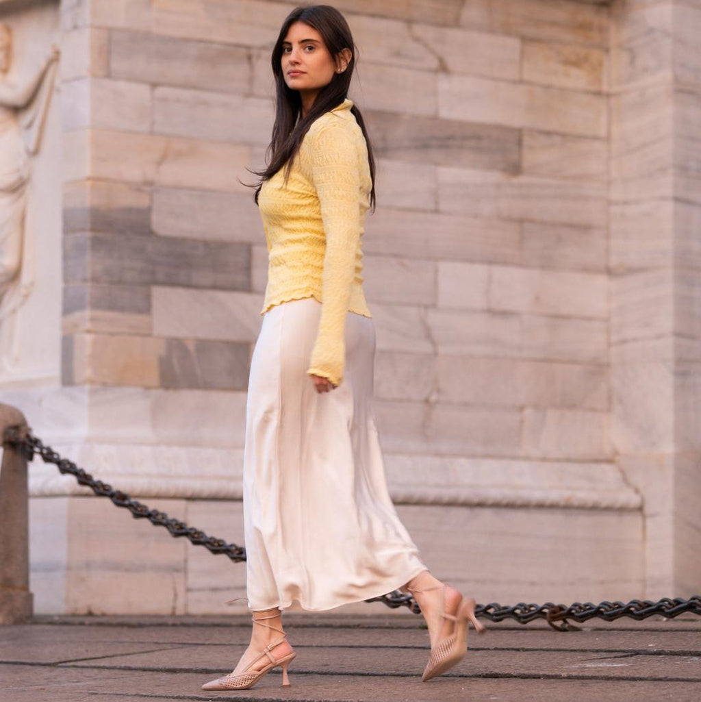 Emma - Perforated Beige Nude