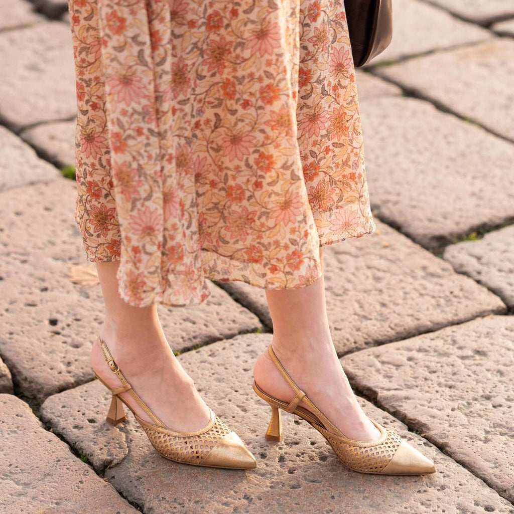 Emma - Perforated Gold Foil