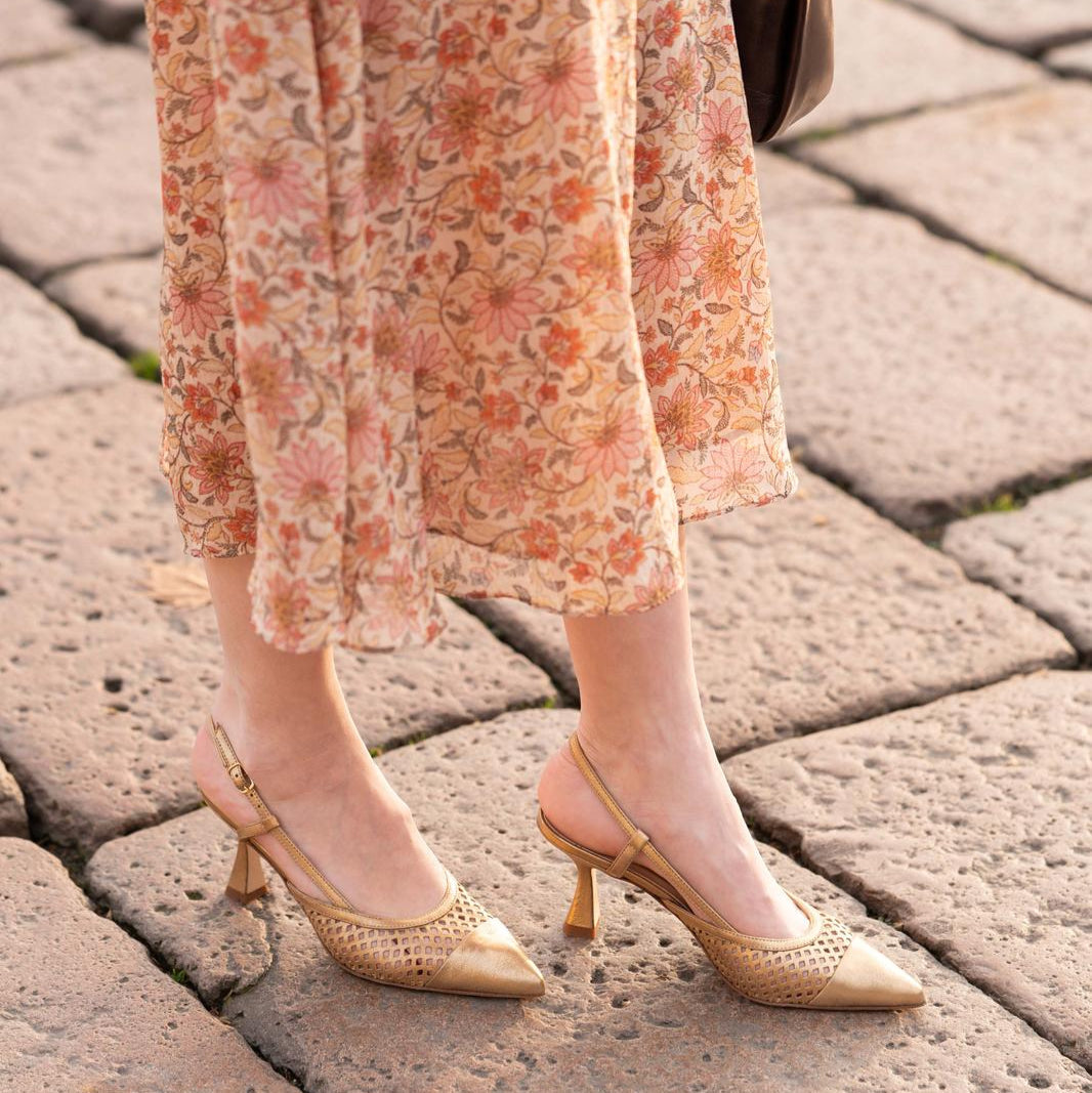 Emma - Perforated Gold Foil