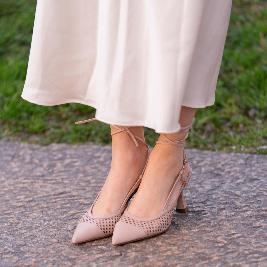 Emma - Perforated Beige Nude