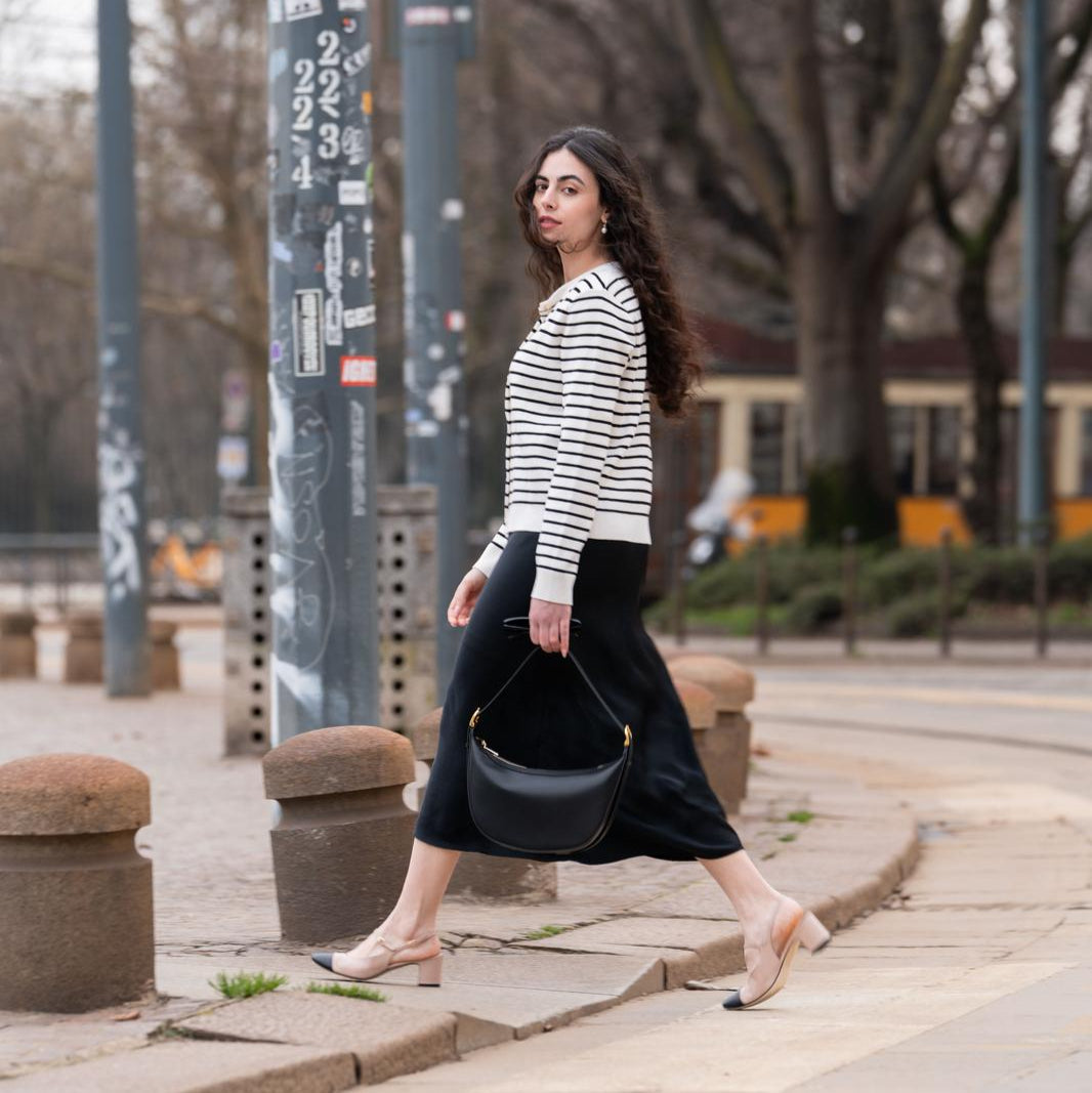 Selva  - Beige Nude/ Black