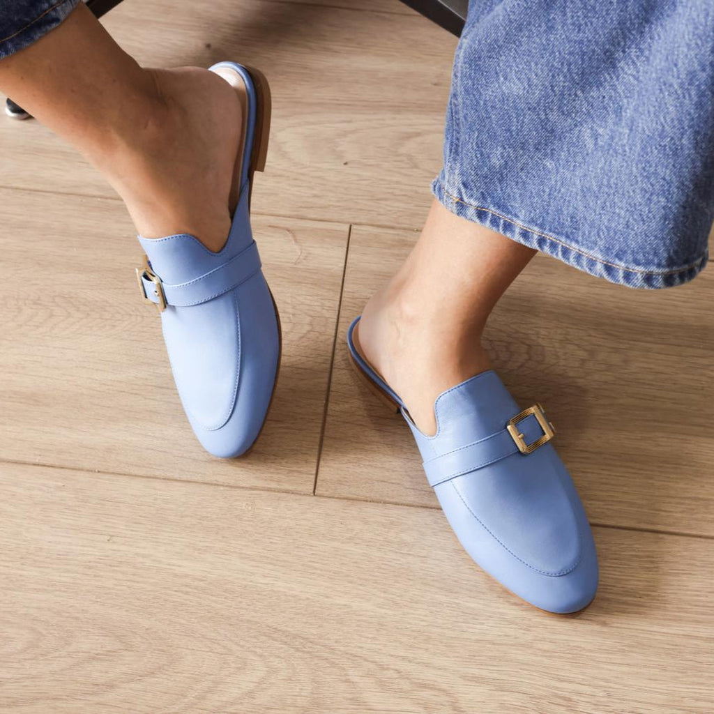 Alba Buckle - Bleu Faience